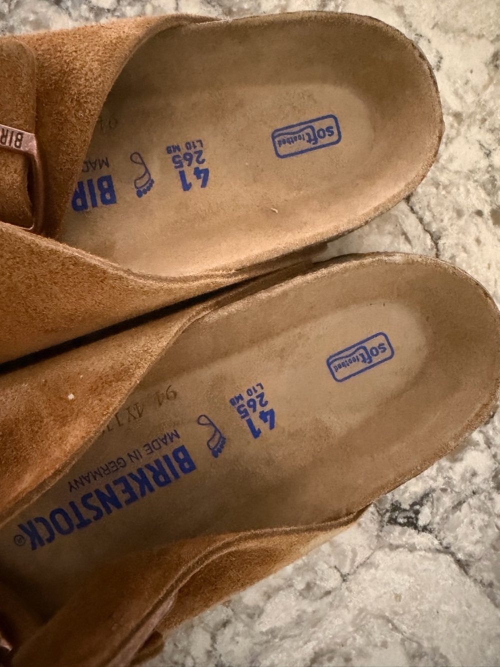 Birkenstock Arizona Suede Sandals in Camel NWO box size41 narrow